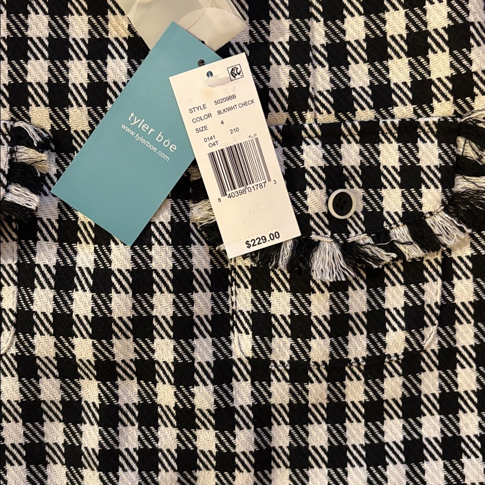 TYLER BOE ASHLEY Check Skirt Black/White NWT - Picture 9 of 15